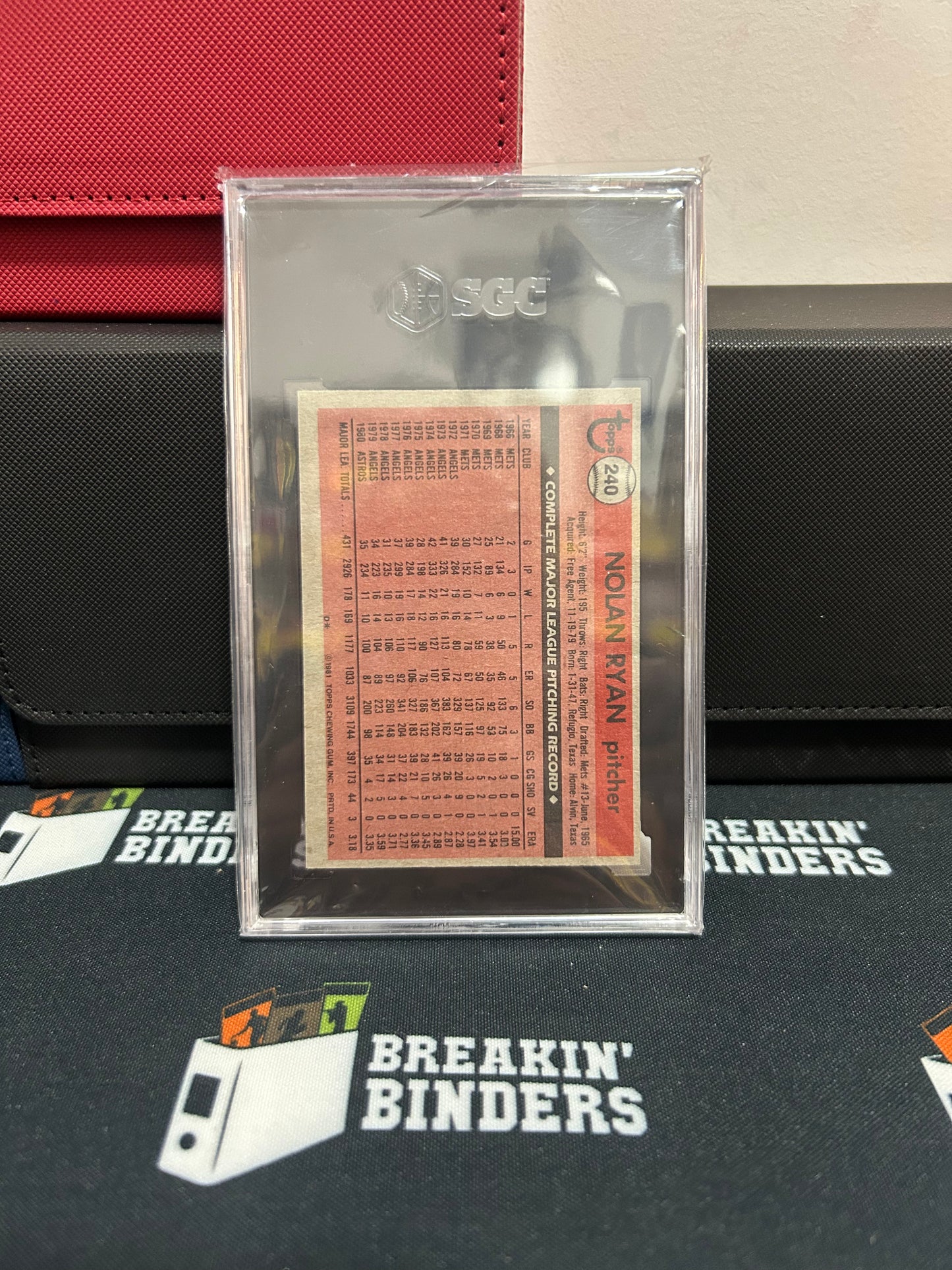 1981 Topps #240 Nolan Ryan SGC 5 EX