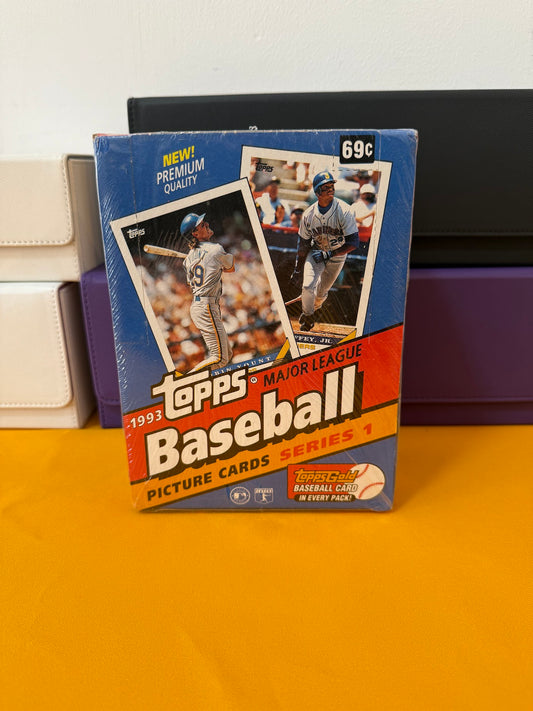 1993 Topps Baseball Card Box Series 1 Factory Sealed Individual Pack Derek Jeter RC