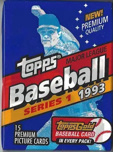 1993 Topps Baseball Card Box Series 1 Factory Sealed Individual Pack Derek Jeter RC