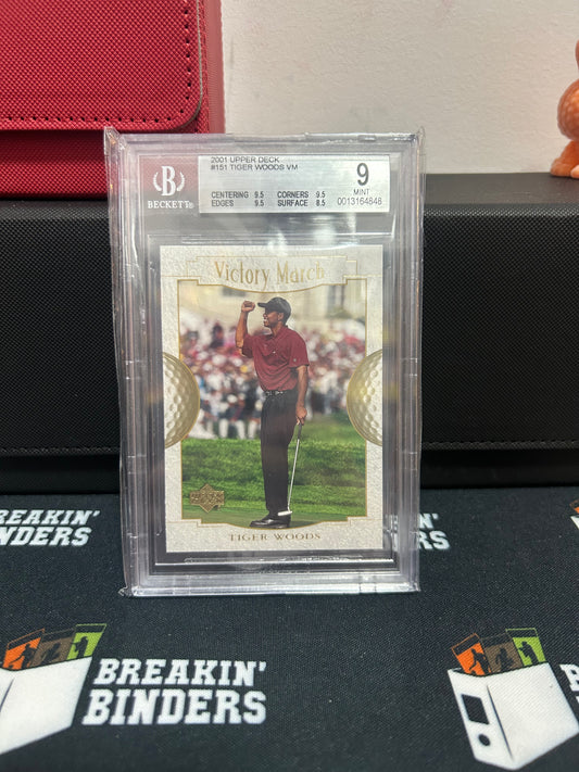 2001 Upper Deck #151 Tiger Woods VM BGS 9.0 #0013164848