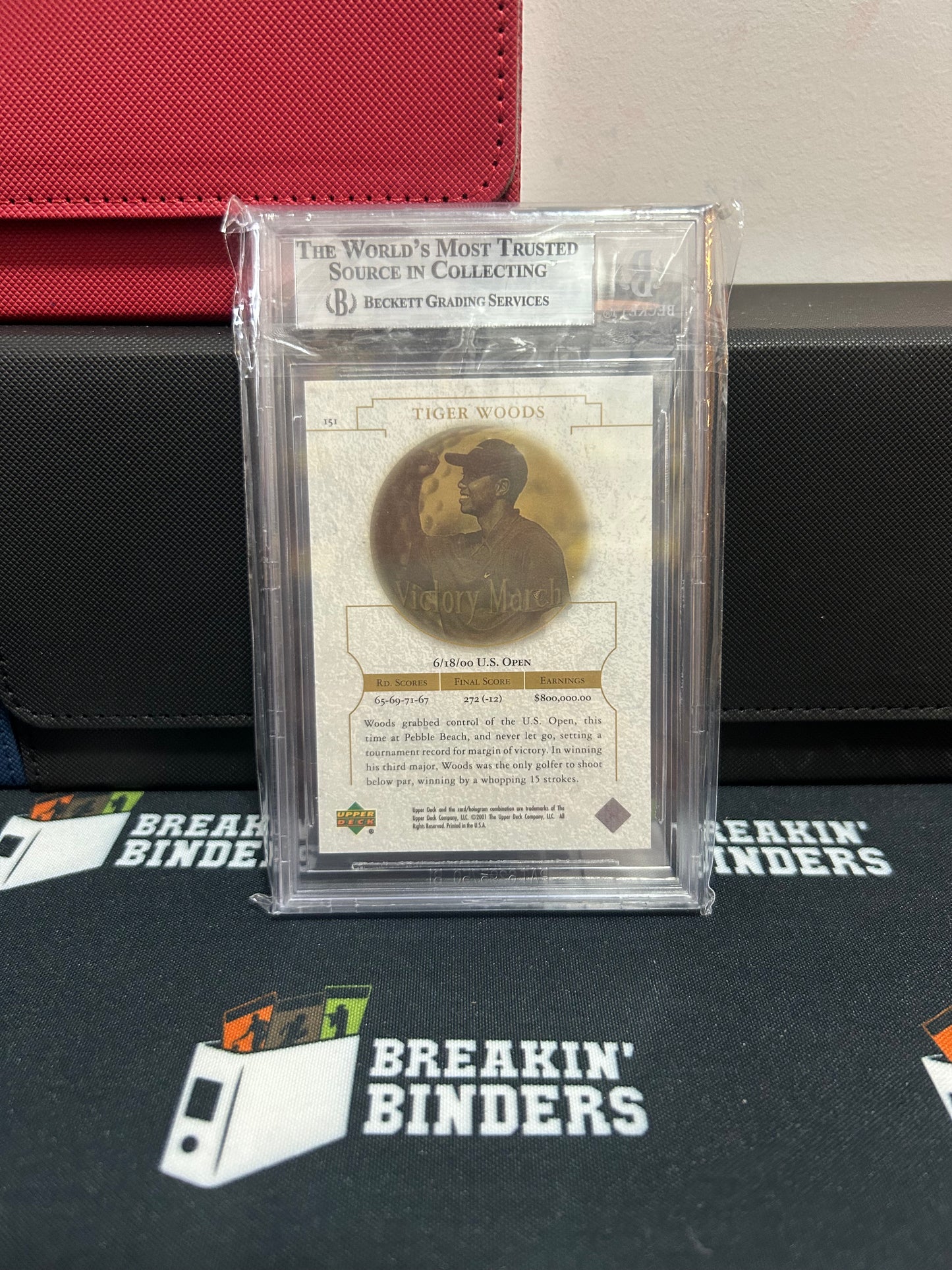 2001 Upper Deck #151 Tiger Woods VM BGS 9.0 #0013164849