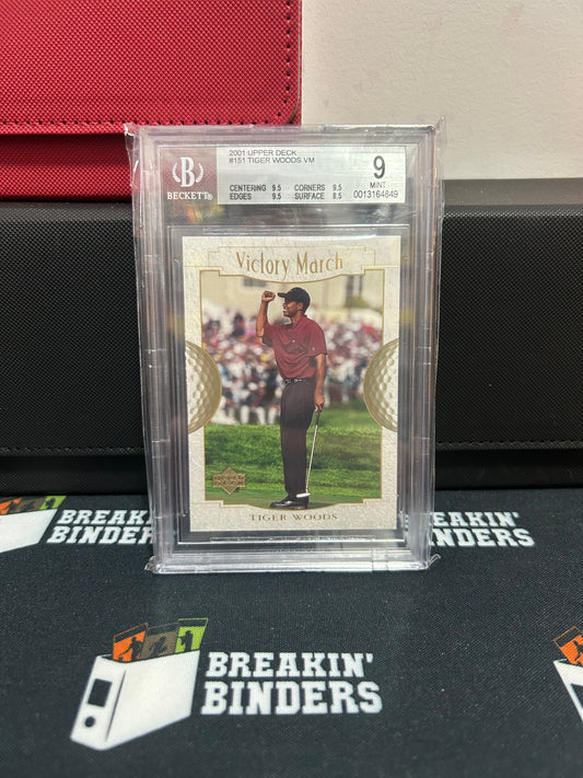 2001 Upper Deck #151 Tiger Woods VM BGS 9.0 #0013164849
