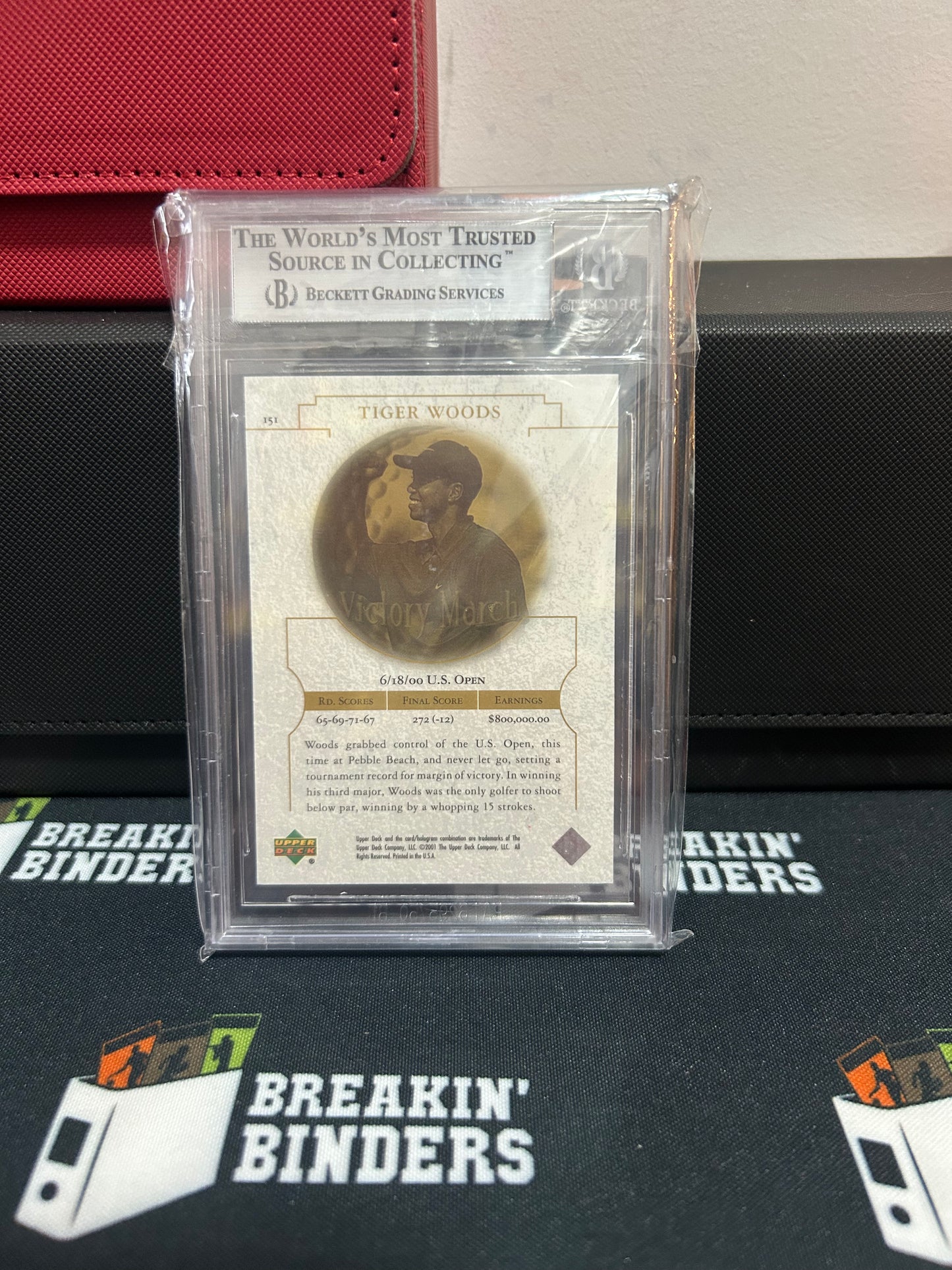 2001 Upper Deck #151 Tiger Woods VM BGS 9.0 #0013164851