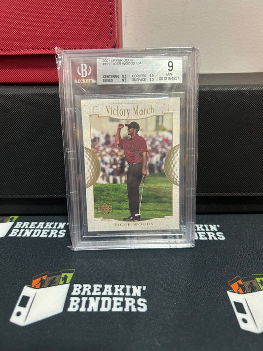 2001 Upper Deck #151 Tiger Woods VM BGS 9.0 #0013164851