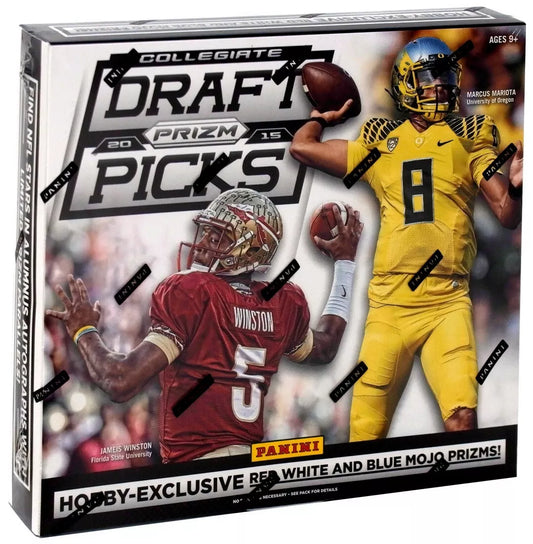 2015 Panini Prizm Collegiate Draft Football Hobby Box