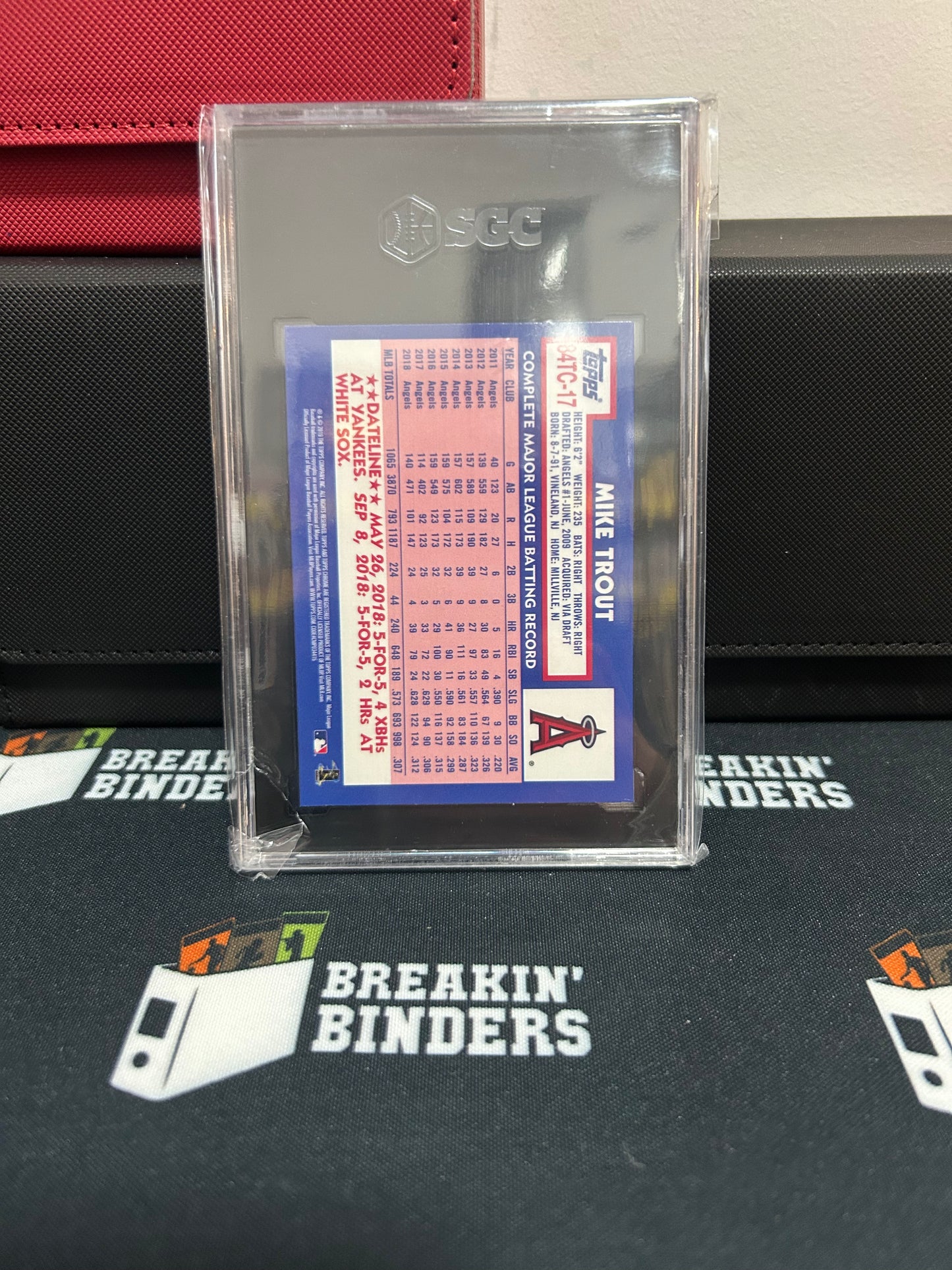 2019 Topps Chrome Mike Trout ’84 Topps Design SGC 9.5 MT+