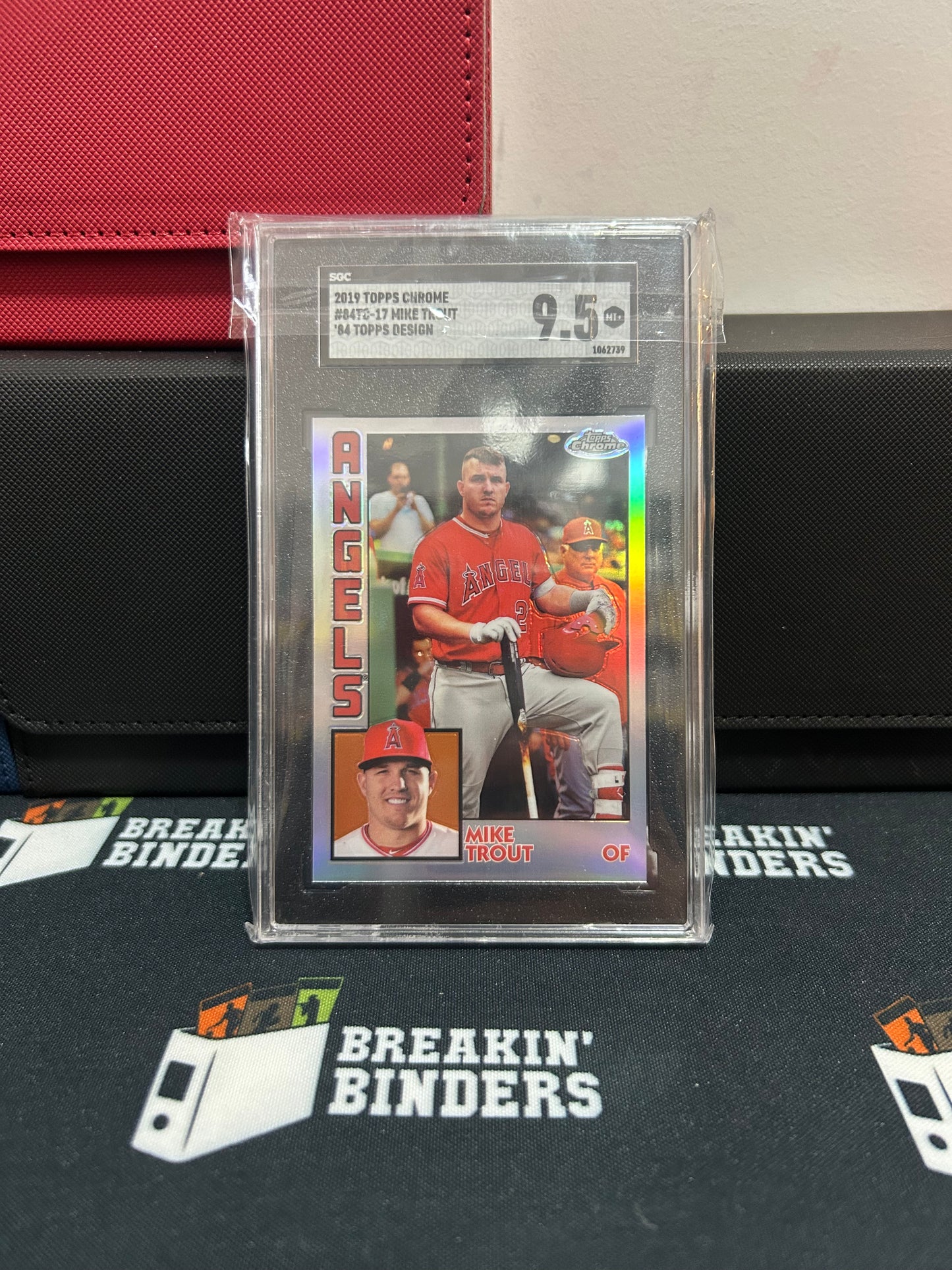 2019 Topps Chrome Mike Trout ’84 Topps Design SGC 9.5 MT+