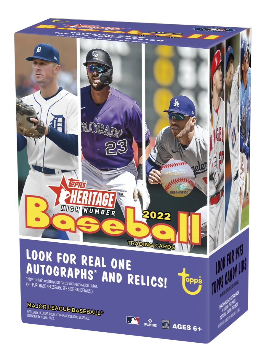 2022 Topps Heritage High Number Baseball Factory Sealed MLB Blaster Box