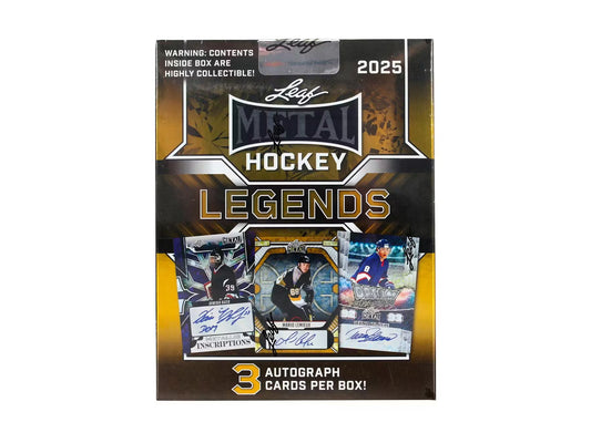 2025 Leaf Metal Legends Hockey Factory Sealed Hobby Box
