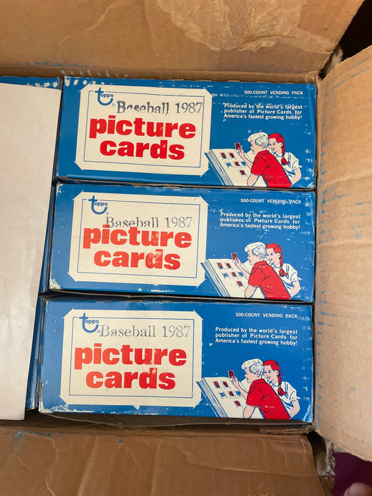 1987 Topps Baseball Vending Box / 500ct -- Direct from Factory Sealed Case