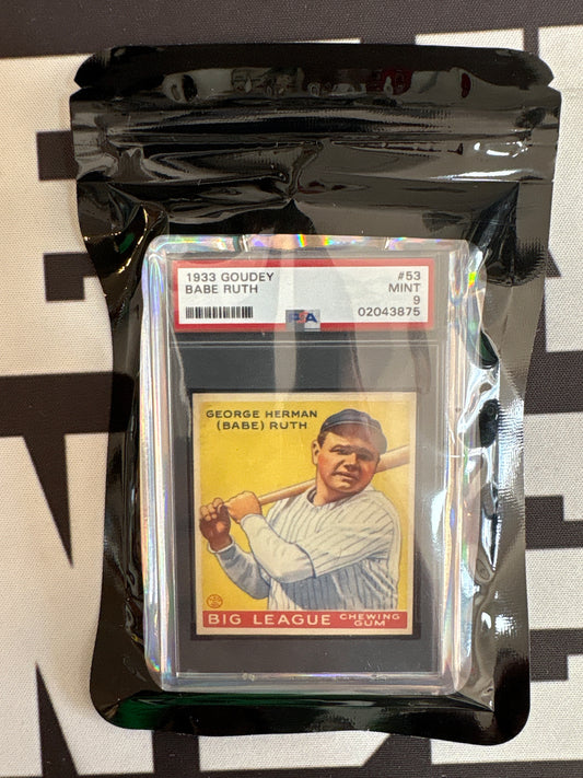 1933 Goudey Babe Ruth #53 PSA 9 MINT Breakin' Binders Keychain
