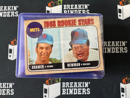 Seinfeld Parody 1968 Rookie Stars Card: Kramer and Newman