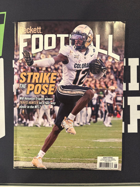 Beckett Football May 2025 Travis Hunter Cover