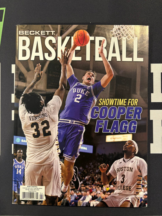 Beckett Basketball April 2025 Cooper Flagg Cover