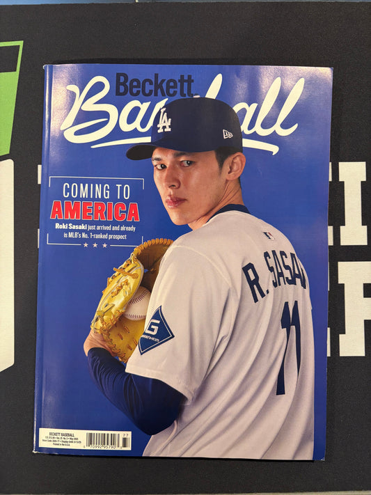 Beckett Baseball May 2025 Roki Sasaki Cover