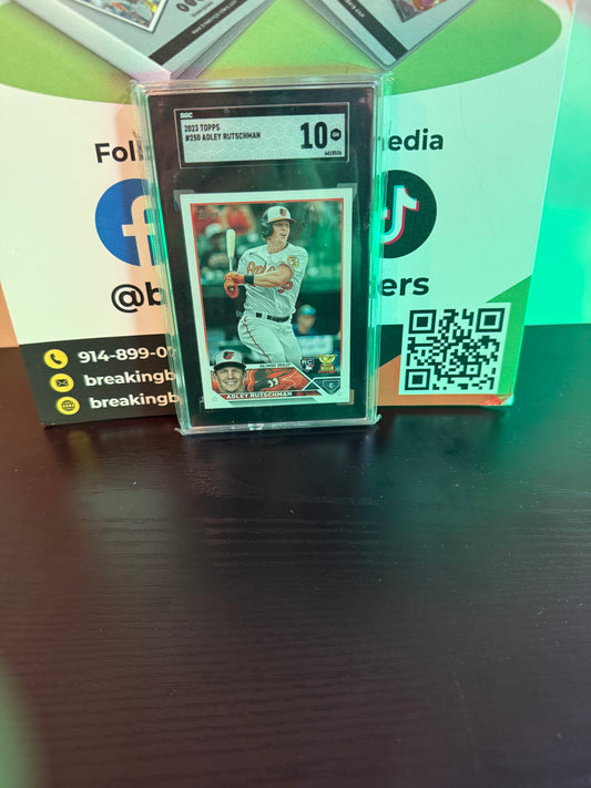 2013 Topps #250 Adley Rutschman Rookie RC SGC 10 GEM MINT