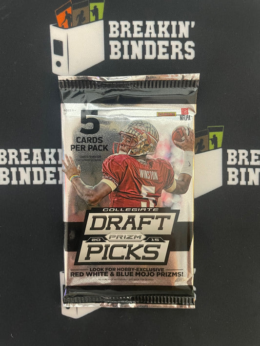 2015 Panini Prizm Collegiate Draft Football Sealed Pack