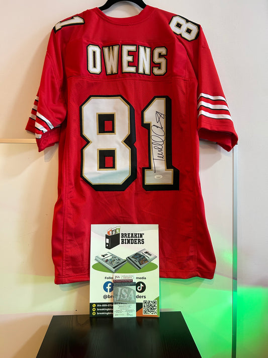 Terrell Owens autographed jersey San Francisco 49ers JSA certified