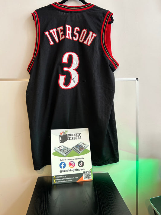 Allen Iverson Philadelphia 76ers Autographed Jersey Beckett Certified