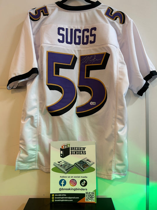 Terrell Suggs Baltimore Ravens Autographed Jersey Beckett Certified