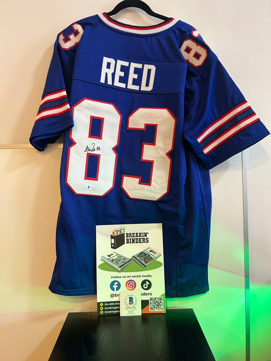 Andre Reed Buffalo Bills Autographed Jersey Beckett Certified FRAMED W/TWO SLABS