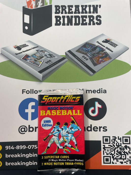 1989 Sportflics Magic Motion Baseball Cards *Individual Pack*