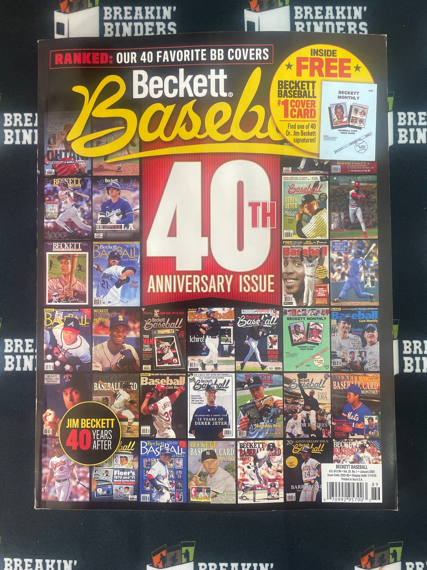 Beckett Baseball January 2025 40th Anniversary Edition