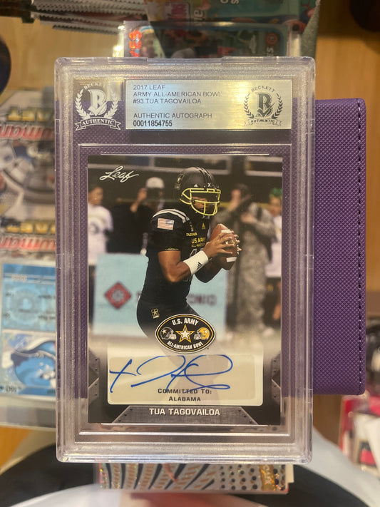 2017 Leaf Army All-American Bowl Tua Tagovailoa Auto BGS 00011854755