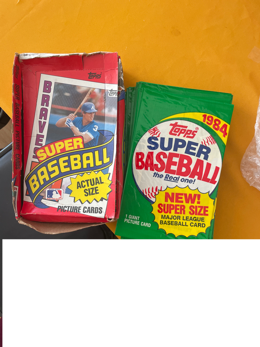1984 Topps Super Size Baseball Sealed Individual Pack