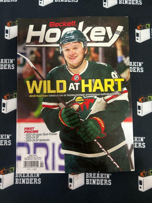 Beckett Hockey Magazine February 2025 Kirill Kaprizov Cover