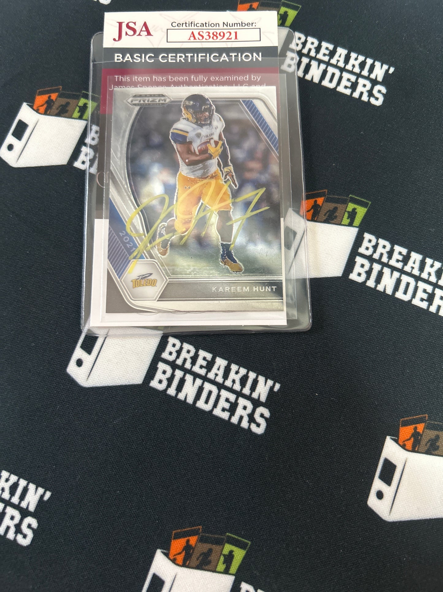 2021 Panini Prizm Kareem Hunt Autographed JSA Certified