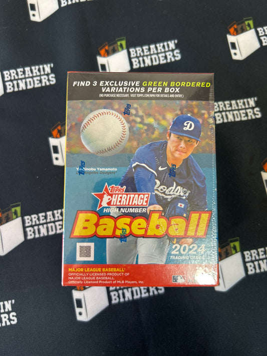 2024 Topps Heritage High Number Baseball Blaster Box