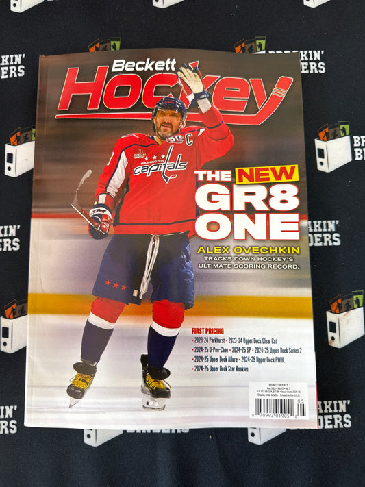 Beckett Hockey Magazine May 2025 Alex Ovechkin Cover