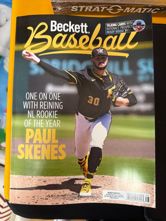 Beckett Baseball June 2025 Paul Skenes Cover