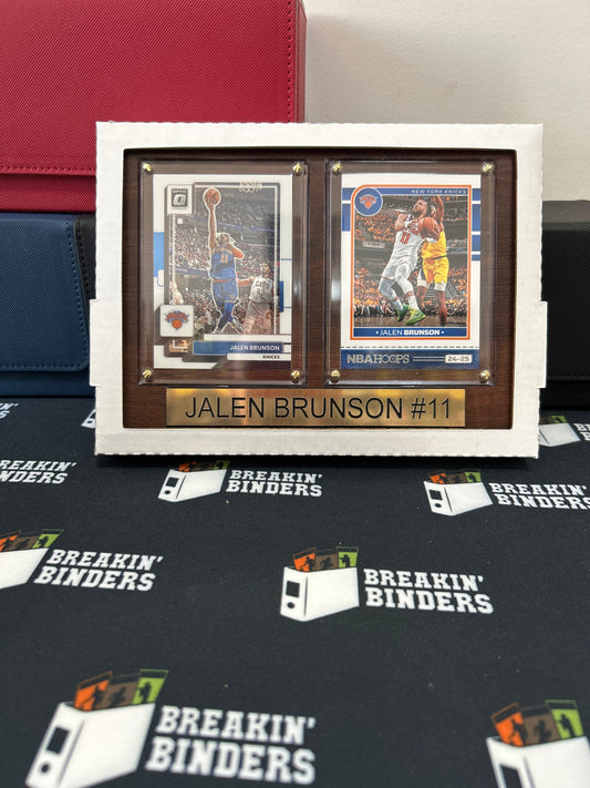 Jalen Brunson New York Knicks Two-Card 6x8 Plaque