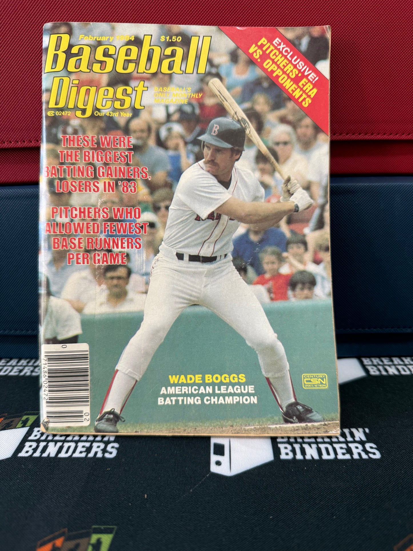 Baseball Digest February 1984 Issue Wade Boggs Cover