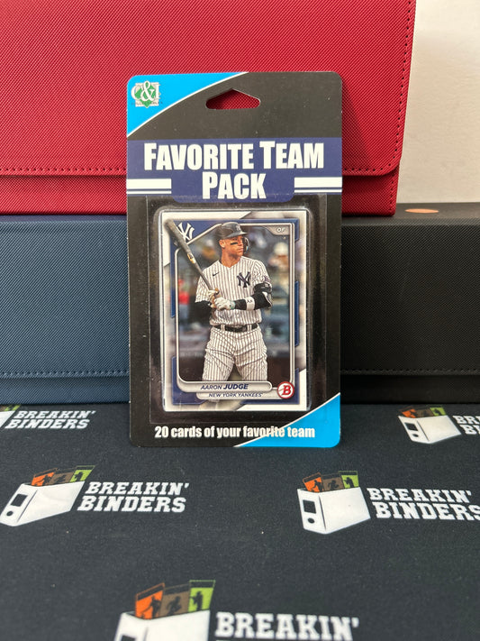 25 Card All-Star Favorite Team Pack: New York Yankees