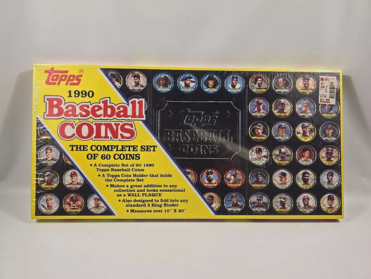 1990 Topps Baseball Coins Complete Set of 60 with Sealed Unopened Factory box
