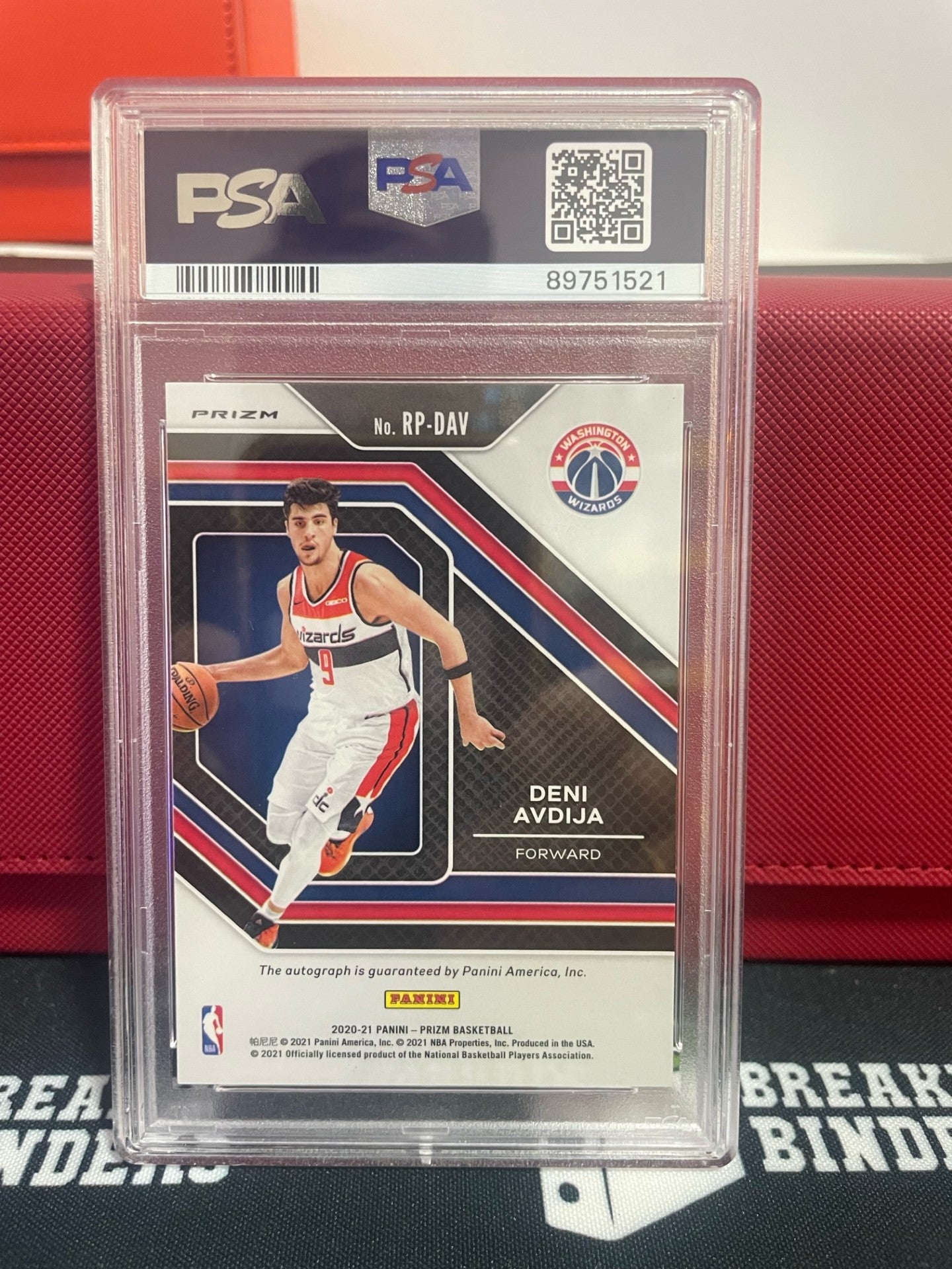 2020 Panini Prizm Deni Avdija Silver Prizm #DAV PSA 10 GEM MT