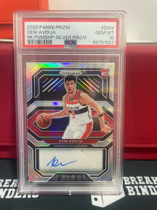 2020 Panini Prizm Deni Avdija Silver Prizm #DAV PSA 10 GEM MT
