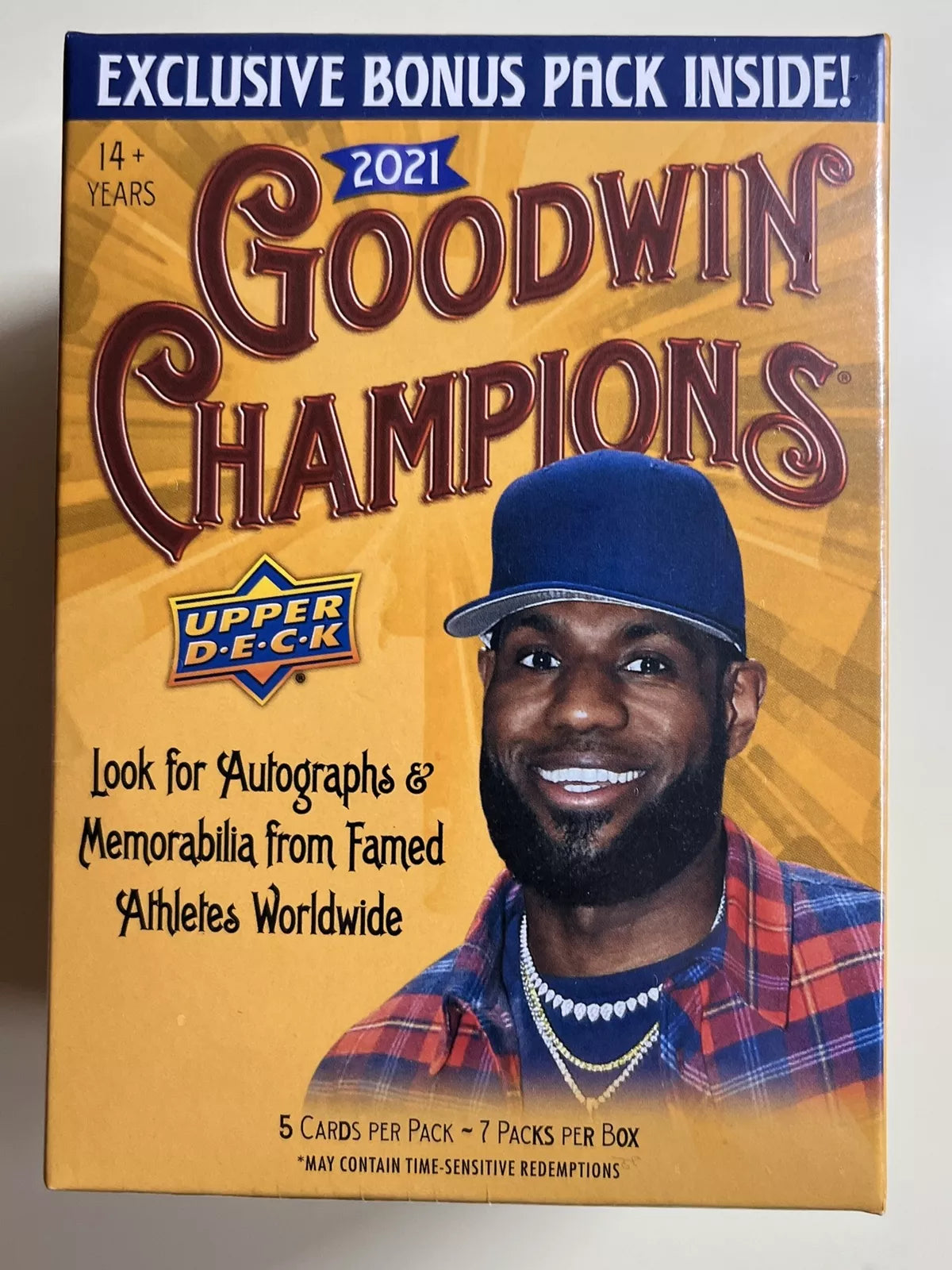 2021 Goodwin Champions Blaster Box Brand New Factory Sealed Lebron James On Box