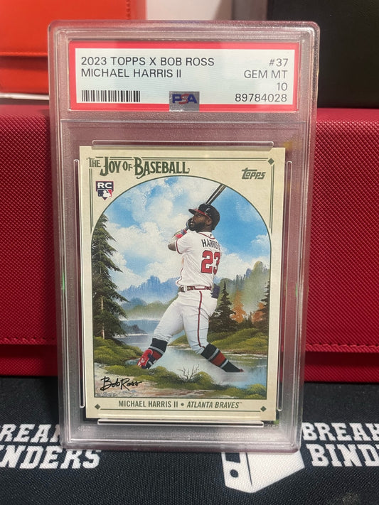 2023 Topps x Bob Ross Michael Harris II #37 PSA 10 GEM MT