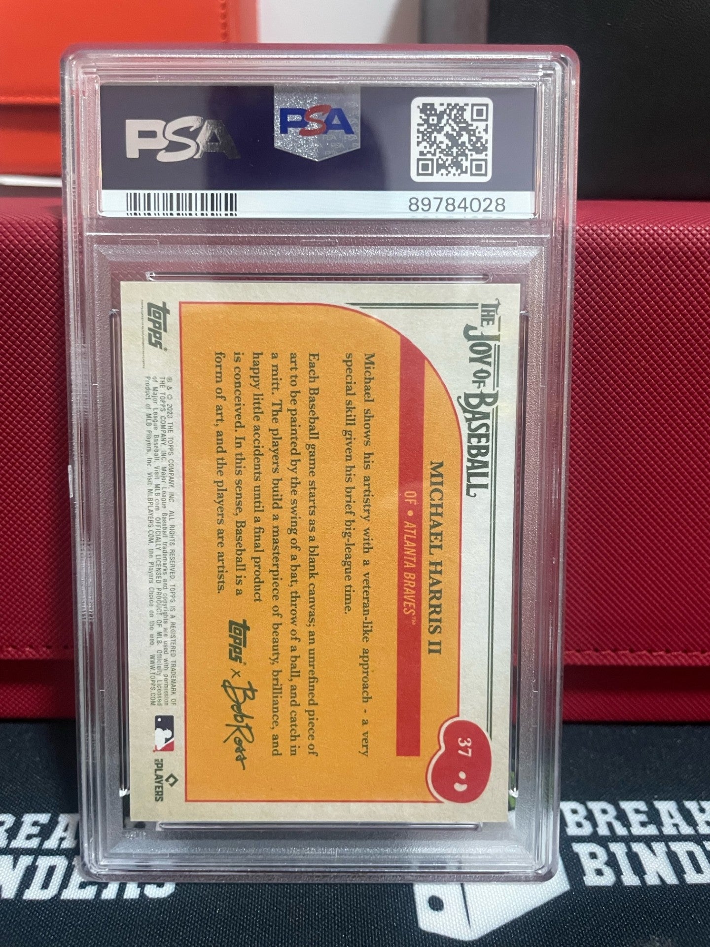 2023 Topps x Bob Ross Michael Harris II #37 PSA 10 GEM MT