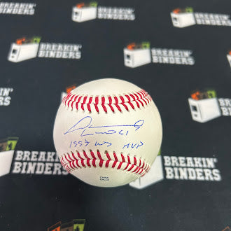 Livan Hernandez 1997 World Series MVP Autographed Baseball  JSA Authenticated