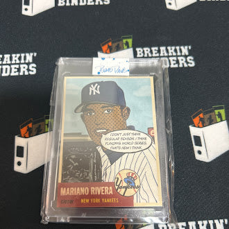 Brad Davis Art: Mariano Rivera 1953 “Throwbacks” Card Art 6/25