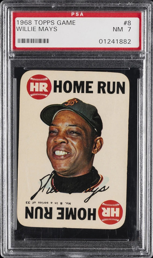 1968 Topps Game #8 Willie Mays PSA 7 NMT