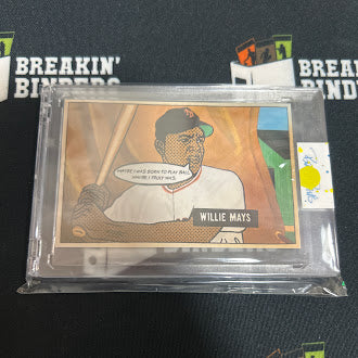 Brad Davis Art: Willie Mays 1951 “Holy Grails” Series Card Art 9/10