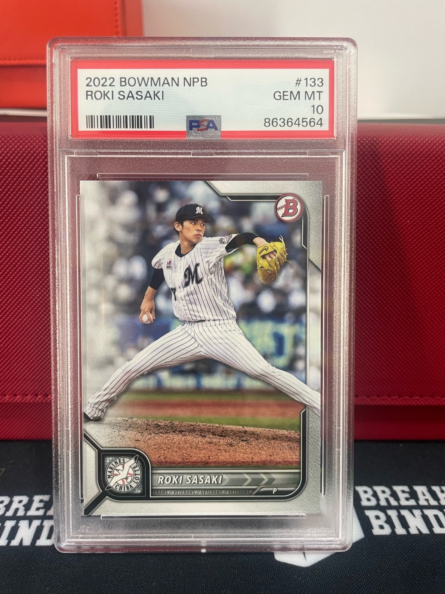 2022 Bowman NPB Roki Sasaki #133 GEM MT PSA 10 PSA #86364564