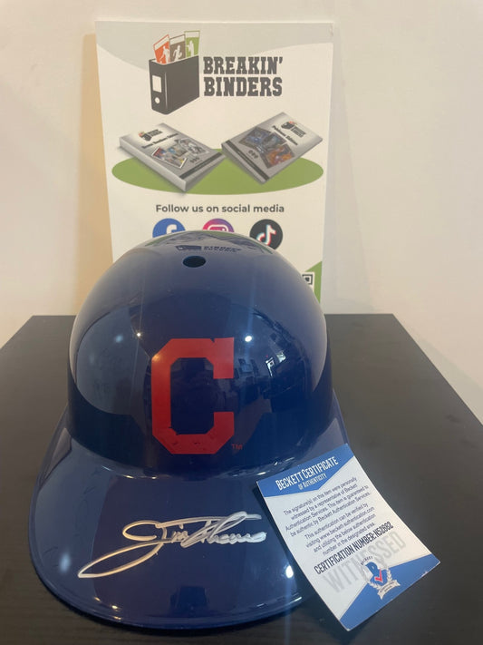 Jim Thome Cleveland Indians Autographed Helmet