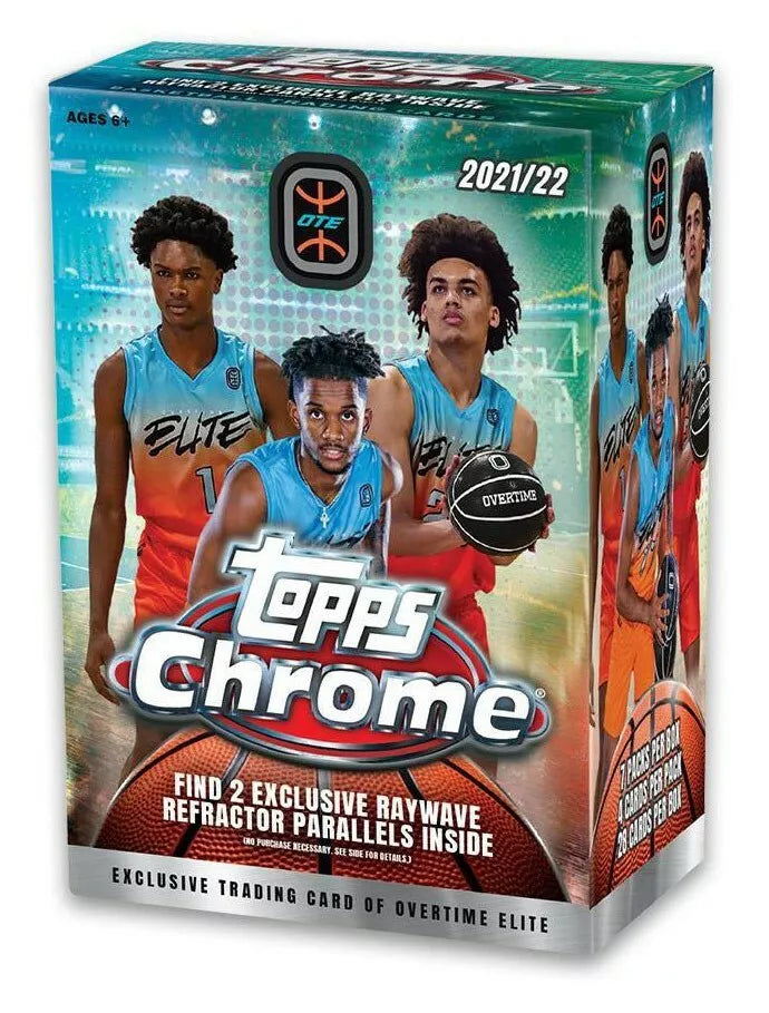 2021-22 Topps Chrome Overtime Elite Basketball Blaster Box